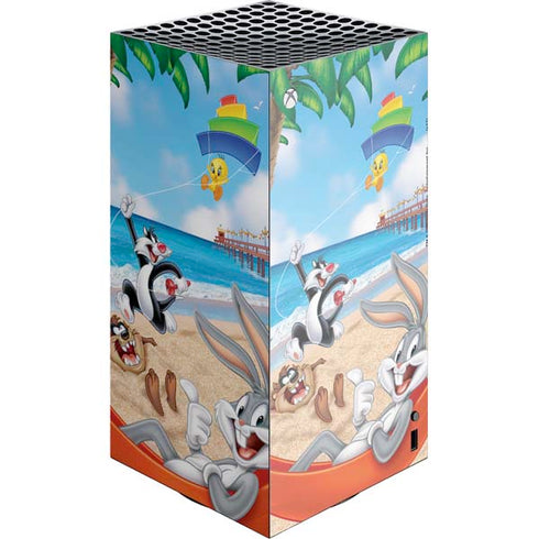 Looney Tunes Beach XBox Series X Digital Edition Console Skin